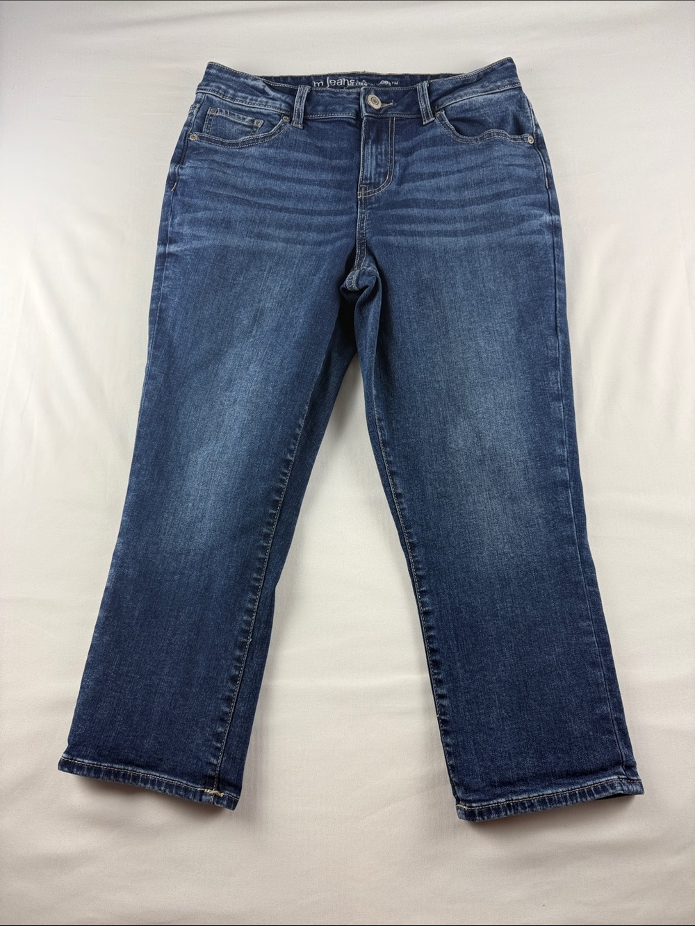 Maurices M Jeans Mid Rise Crop Jeans Women's Size 10 Stretch Denim EUC